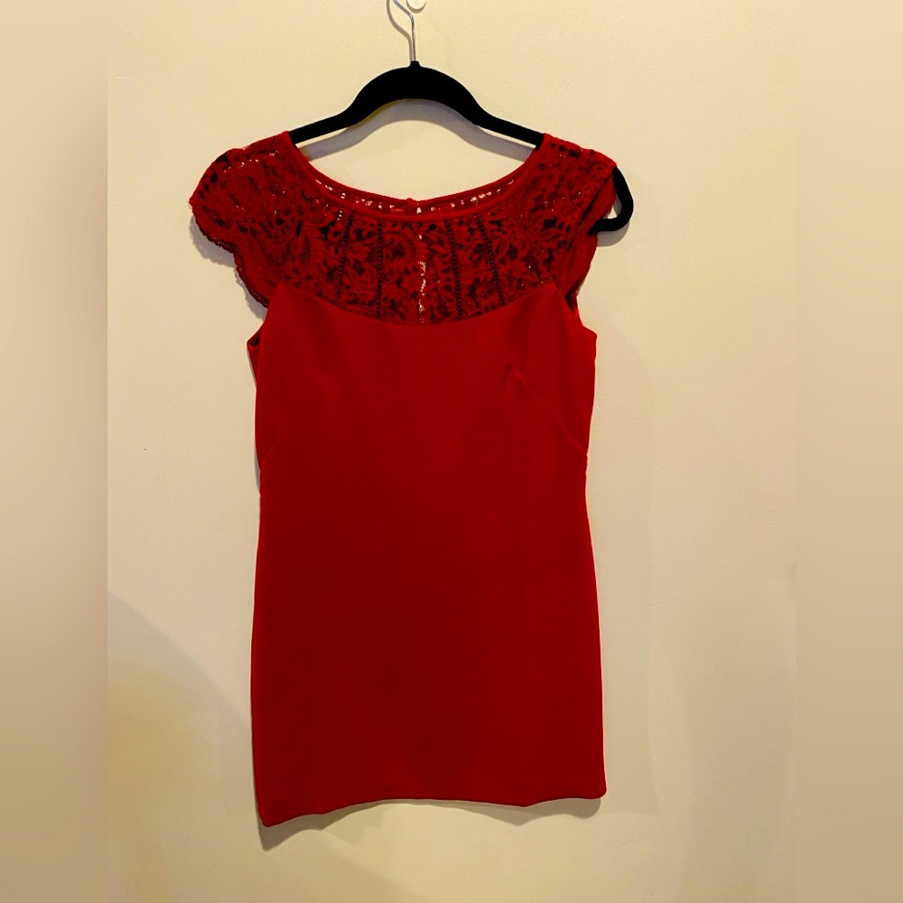 NWT WHBM Red Shift Dress